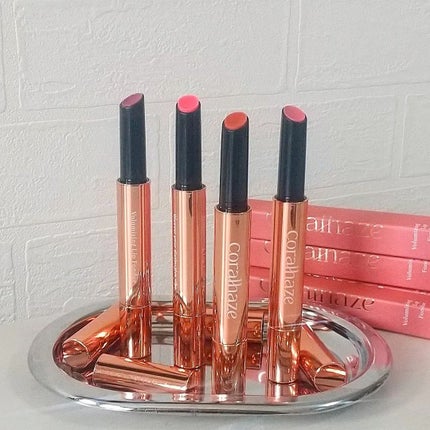 ボリューマイジングフォンデュリップ/Coralhaze/口紅を使ったクチコミ(1枚目)