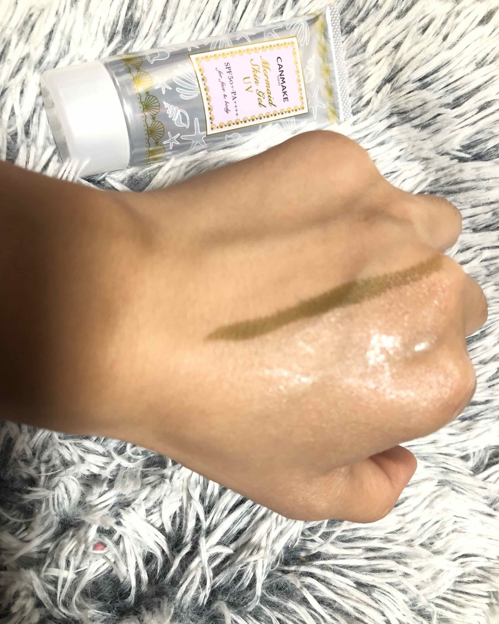 マーメイドスキンジェルUV/キャンメイク/日焼け止めジェルを使ったクチコミ（2枚目）