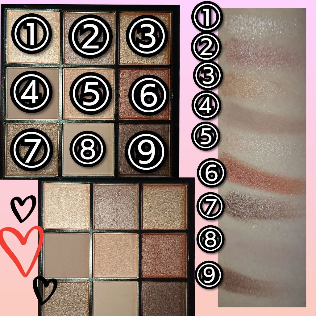 UR GLAM BLOOMING EYE COLOR PALETTE/U R GLAM/アイシャドウパレットを使ったクチコミ(2枚目)
