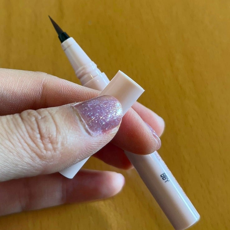 メロウドローアイライナー/&nd by rom&nd/リキッドアイライナーを使ったクチコミ(3枚目)