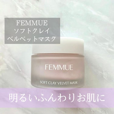 ソフトクレイ ベルベットマスク/FEMMUE/洗い流すパック・マスクを使ったクチコミ（1枚目）