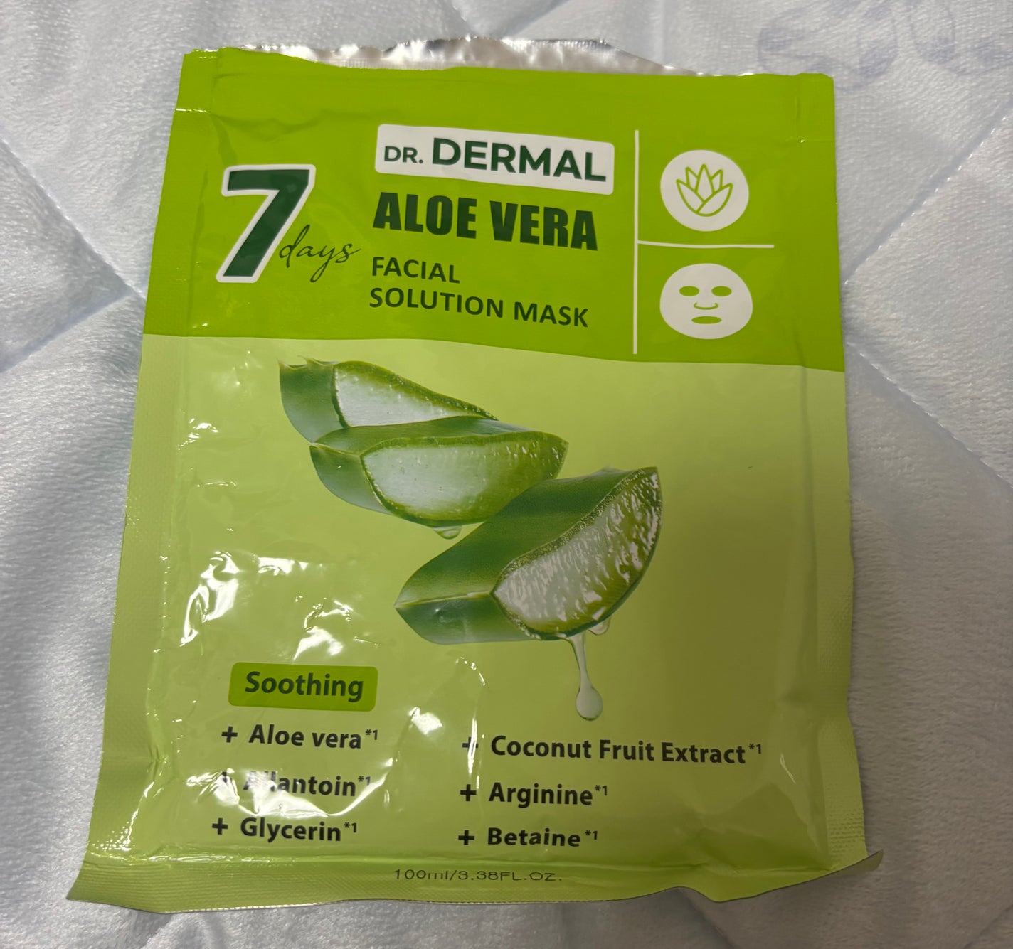 7days フェイシャルソリューションマスク アロエ/Dr.DERMAL/シートマスク・パックを使ったクチコミ(1枚目)