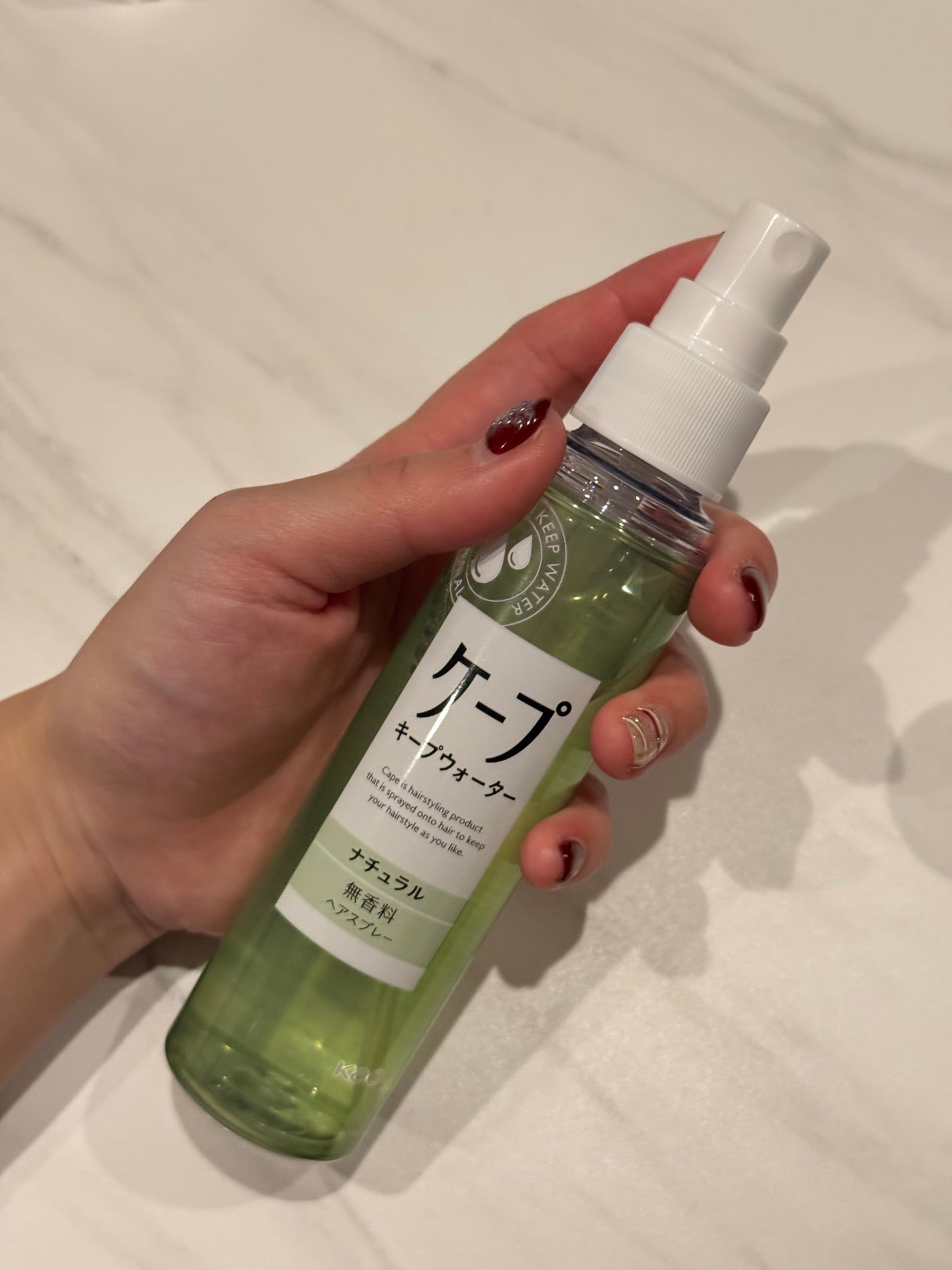ケープ キープウォーター ナチュラル <無香料>/ケープ/ヘアスプレーを使ったクチコミ(2枚目)