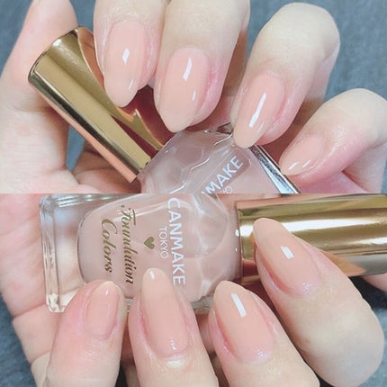 ファンデーションカラーズ 05 ピンクベージュ/キャンメイク/マニキュアを使ったクチコミ(2枚目)