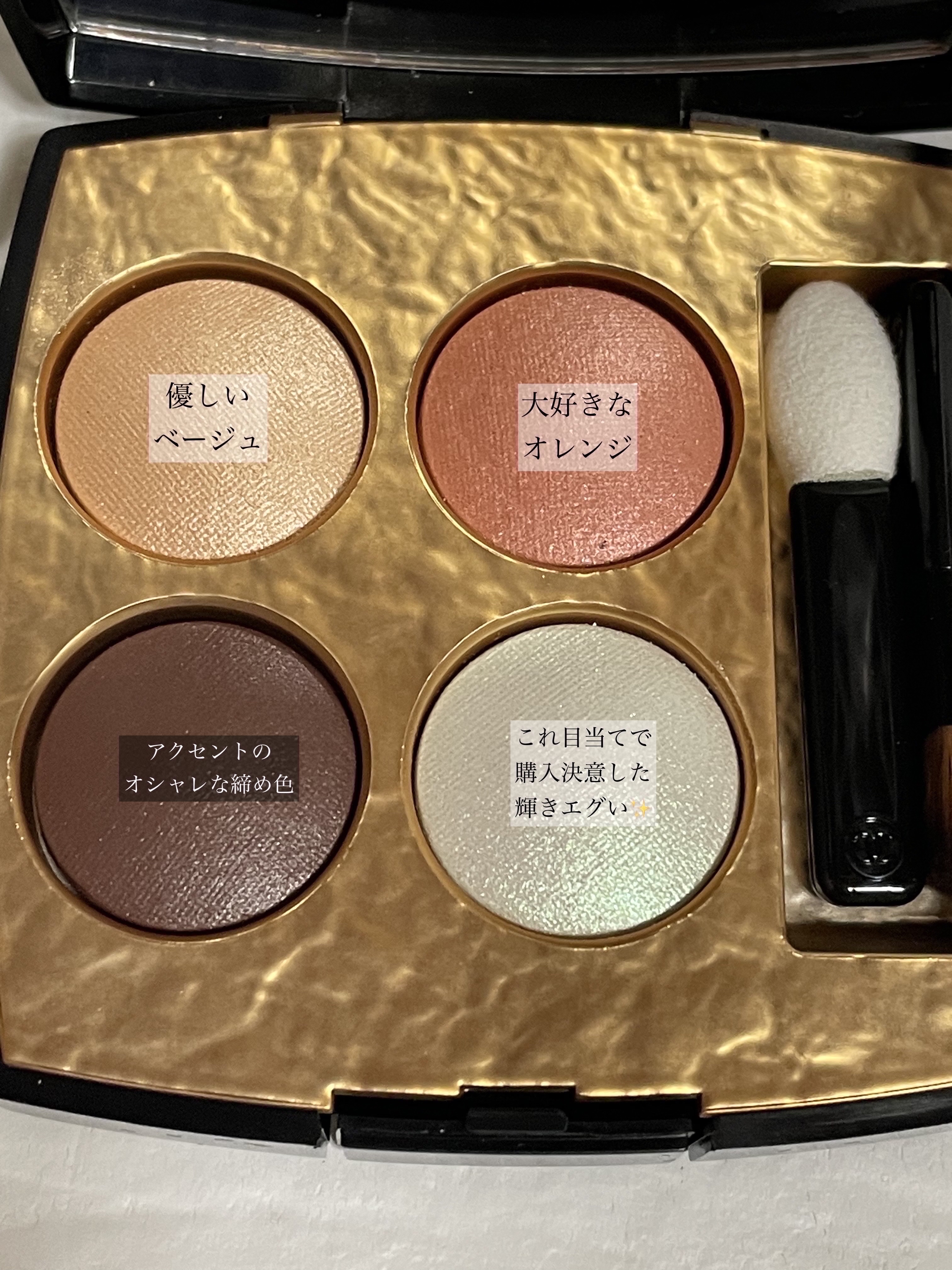 レ キャトル オンブル ビザンス /CHANEL/アイシャドウパレットを使ったクチコミ（3枚目）