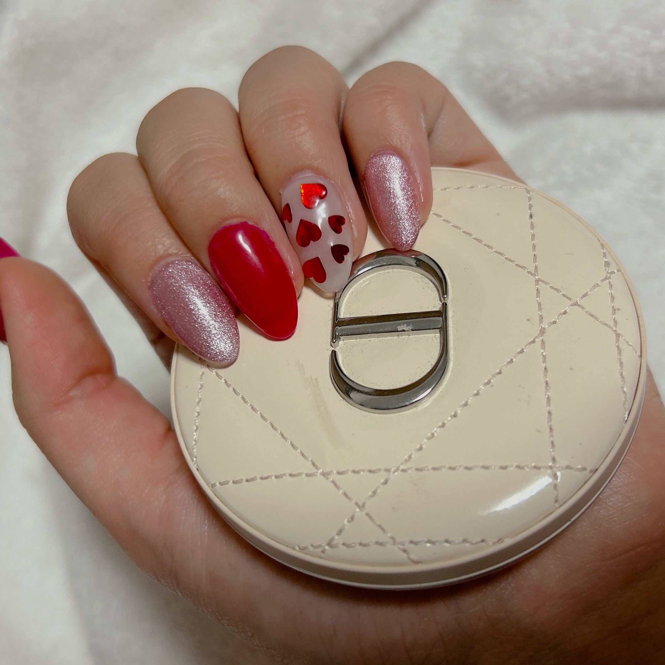 BRG ジェルネイル 22 レッド/DAISO/ジェルネイルを使ったクチコミ（2枚目）