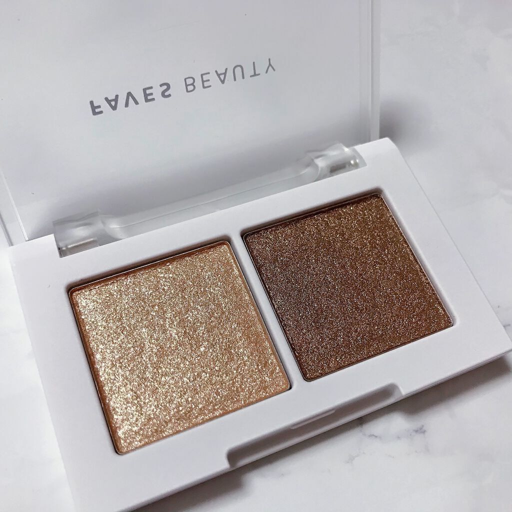 マイカラー デュオシャドウ/FAVES BEAUTY/アイシャドウパレットを使ったクチコミ（3枚目）