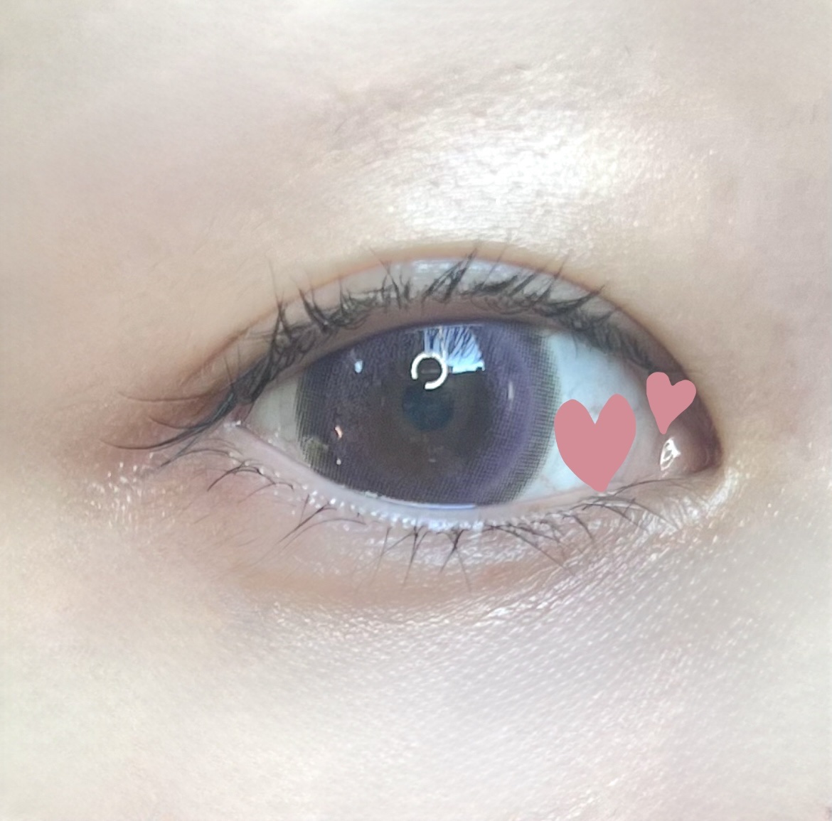 1-DAY Refrear dolemi ロマンスグレープ/Refrear/ワンデー（１DAY）カラコンを使ったクチコミ（2枚目）