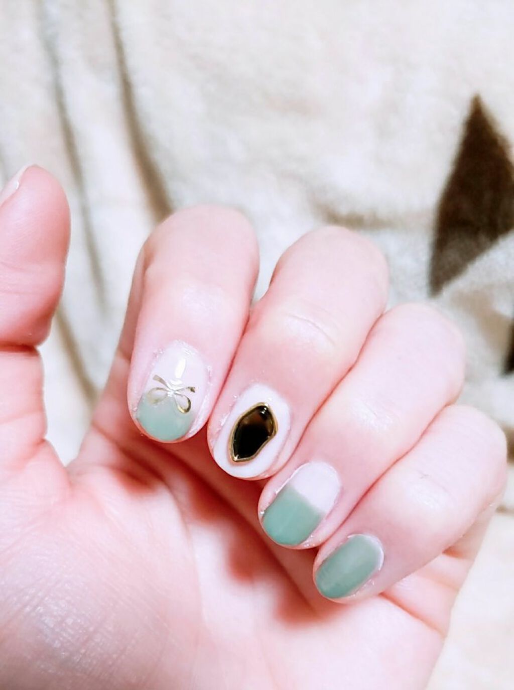 #セルフネイル,#ネイル,#冬ネイル,#フレンチネイルのネイルデザイン