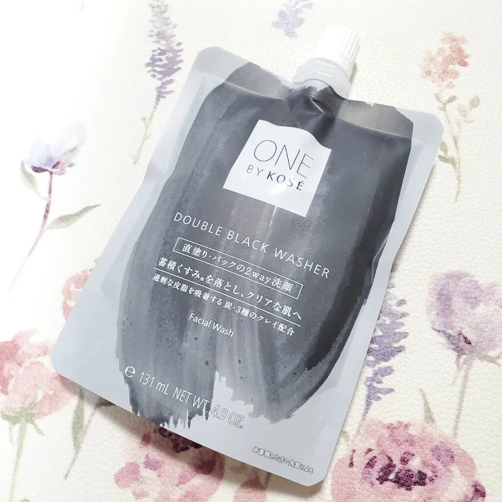 ダブル ブラック ウォッシャー/ONE BY KOSE/その他洗顔料を使ったクチコミ(1枚目)