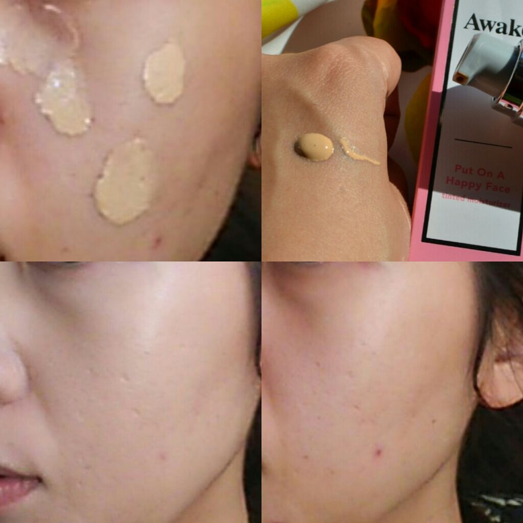 プットオンアハッピーフェイス ティンティド モイスチュアライザー/Awake/CCクリームを使ったクチコミ(2枚目)