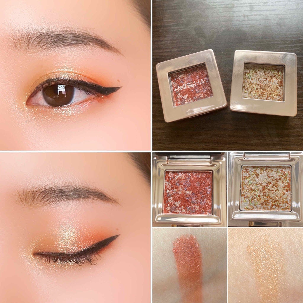 グリッタープリズム シャドウ/MISSHA/グリッターを使ったクチコミ(1枚目)