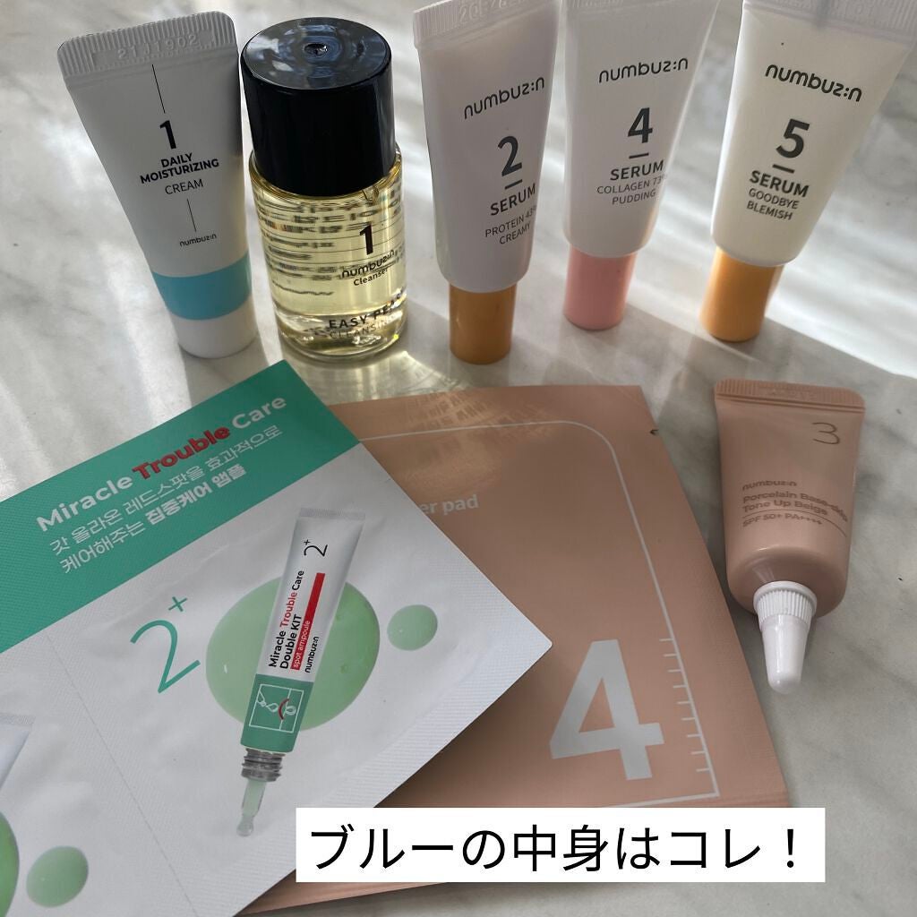 ナンバー組み合わせキット/numbuzin/スキンケアキットを使ったクチコミ(3枚目)