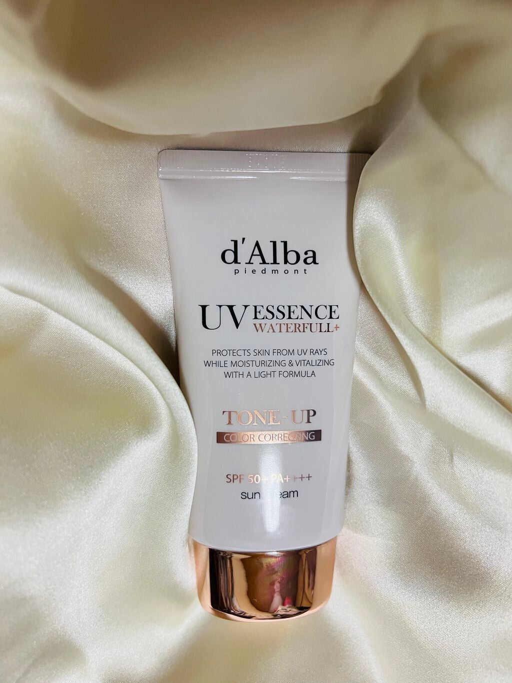 ウォータフルトーンアップサンクリーム/ダルバ/日焼け止めクリームを使ったクチコミ(1枚目)