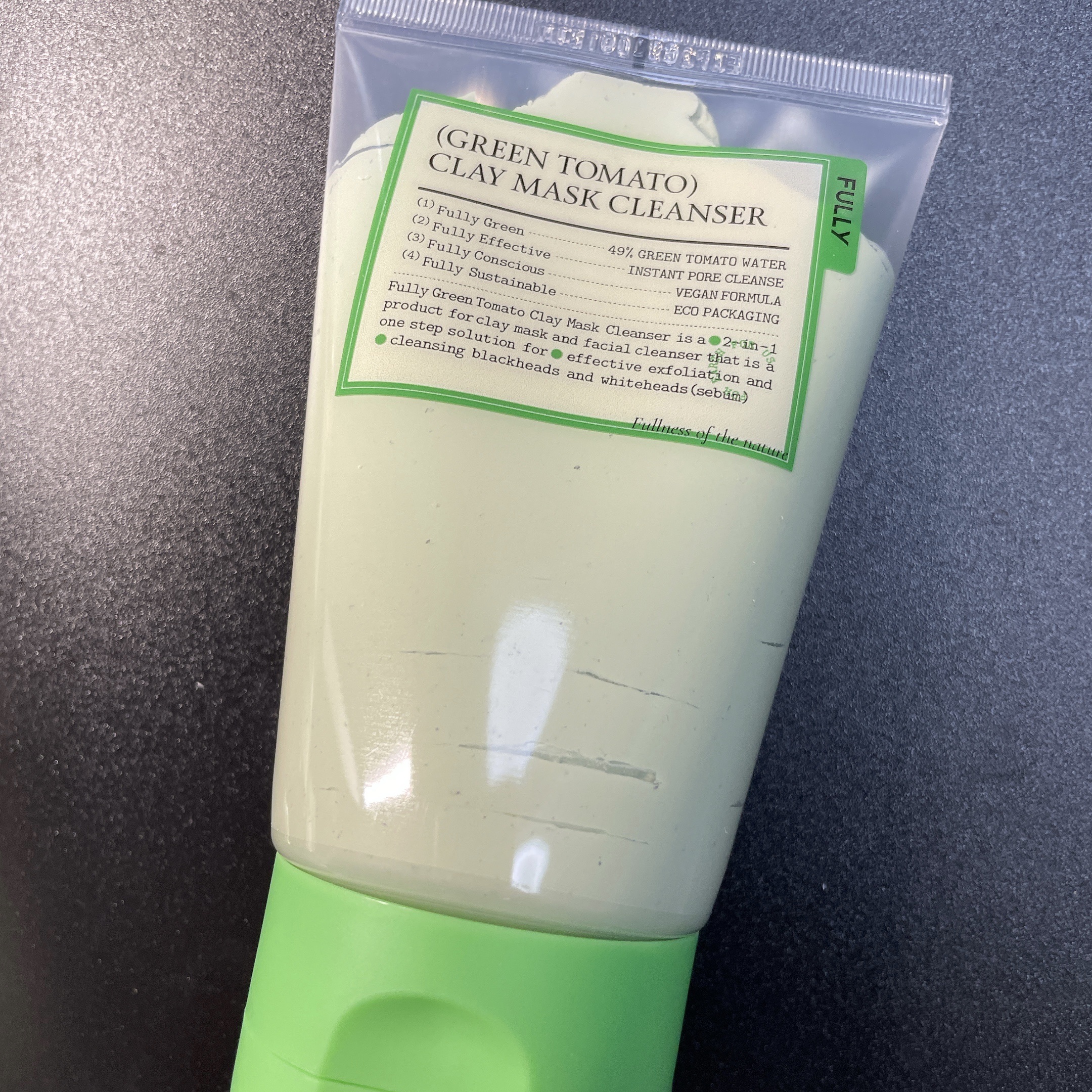 グリーントマトクレイマスククレンザー/FULLY/洗い流すパック・マスクを使ったクチコミ（1枚目）