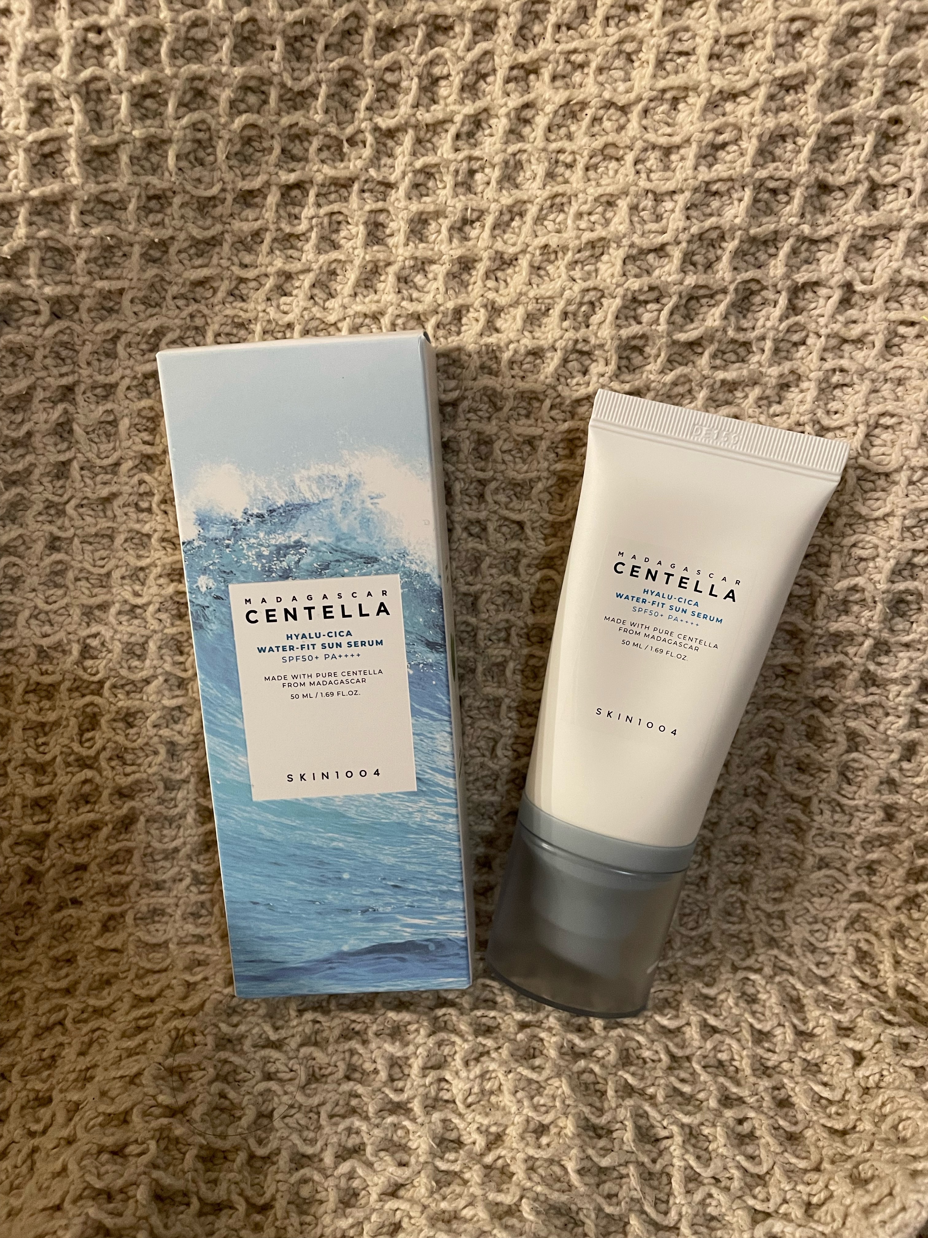 ヒアルーシカ ウォーターフィット サンセラム/SKIN1004/日焼け止めローションを使ったクチコミ（1枚目）