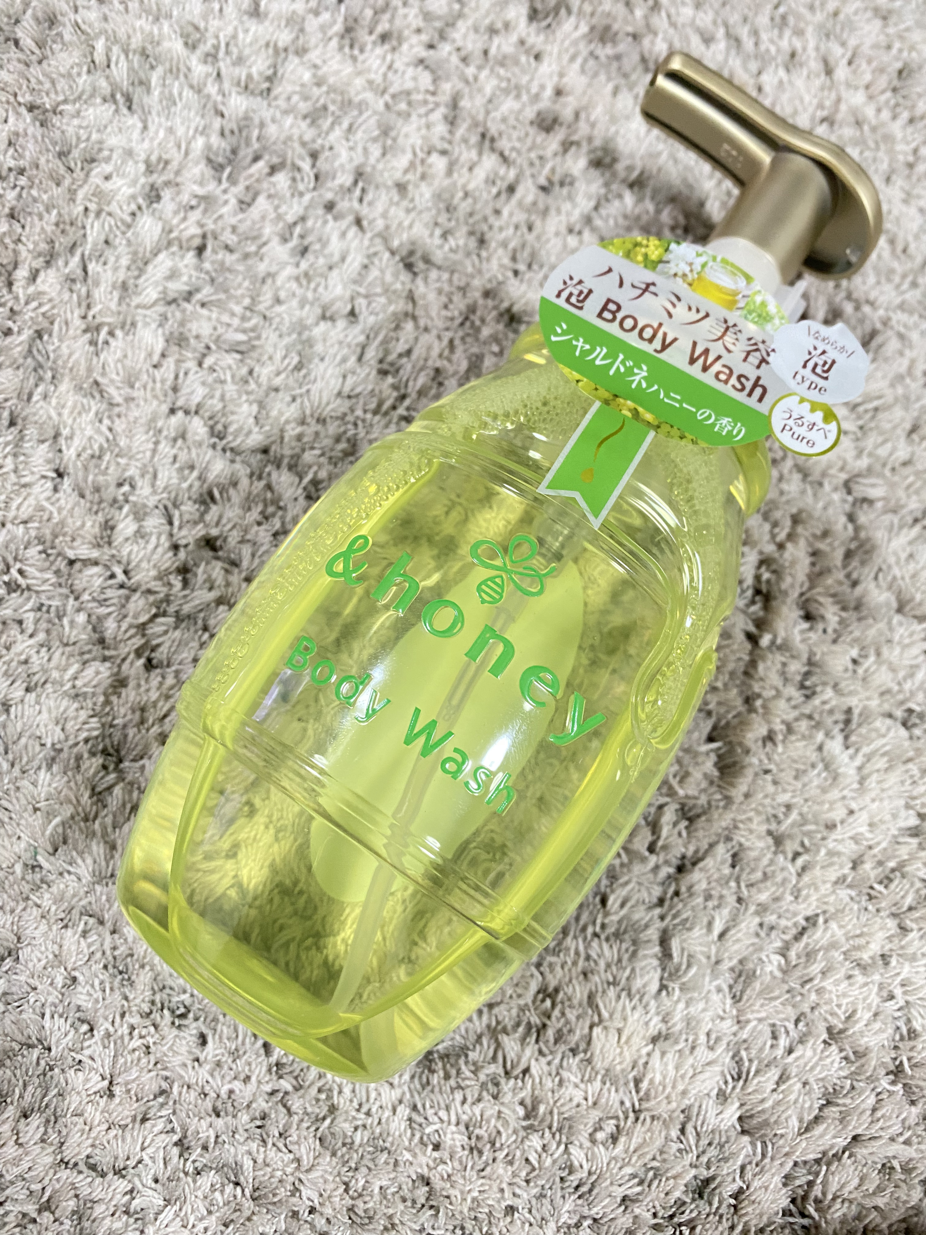 ピュアモイスト 泡ボディウォッシュ 本体500ml/&honey/ボディソープを使ったクチコミ（3枚目）
