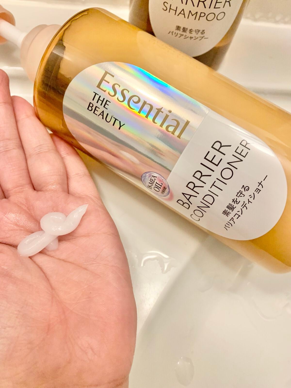 ザビューティ 髪のキメ美容素髪を守る バリアシャンプー/コンディショナー/エッセンシャル/シャンプー・コンディショナーを使ったクチコミ(3枚目)