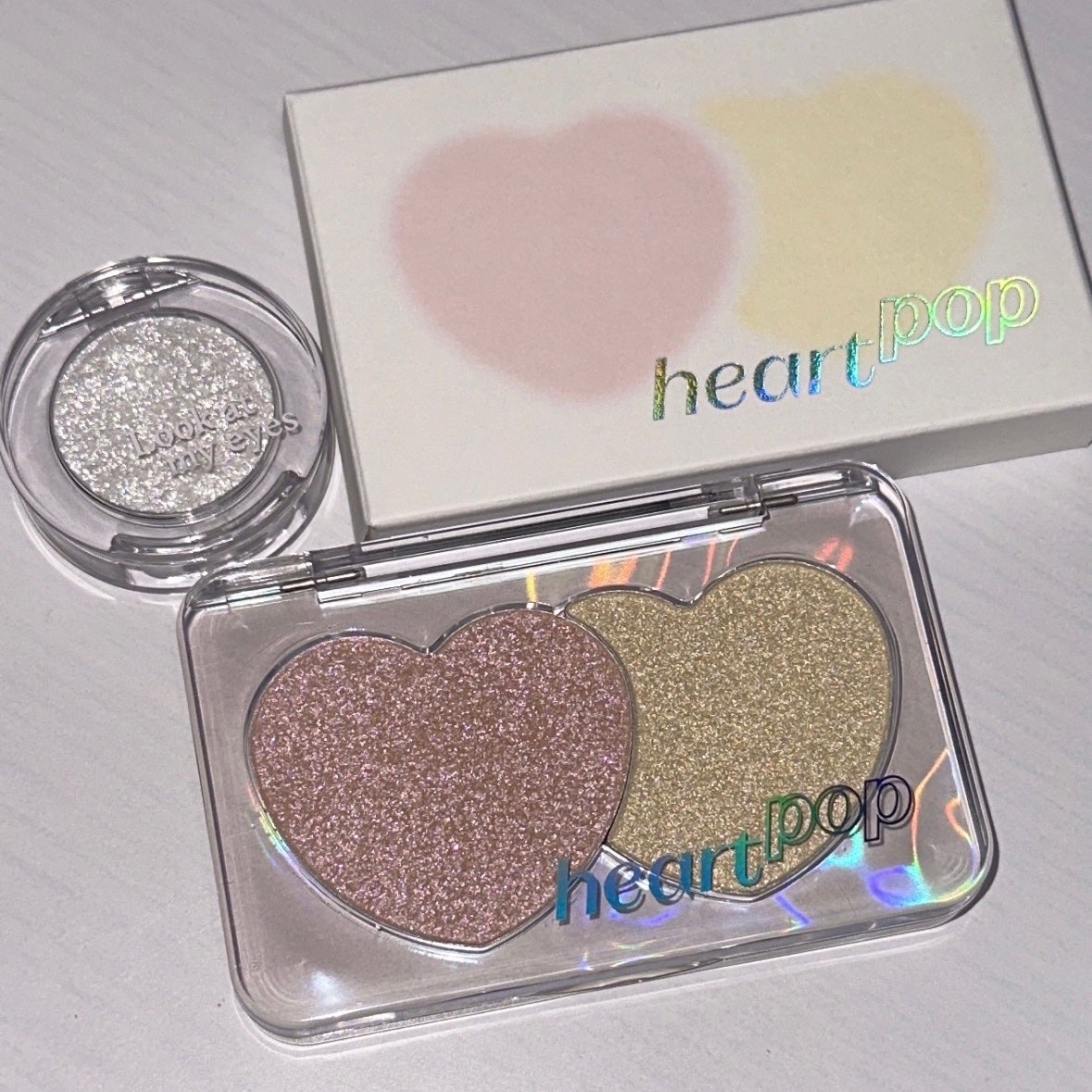 ハートポップデュオブラッシャー/ETUDE/パウダーチークを使ったクチコミ(1枚目)