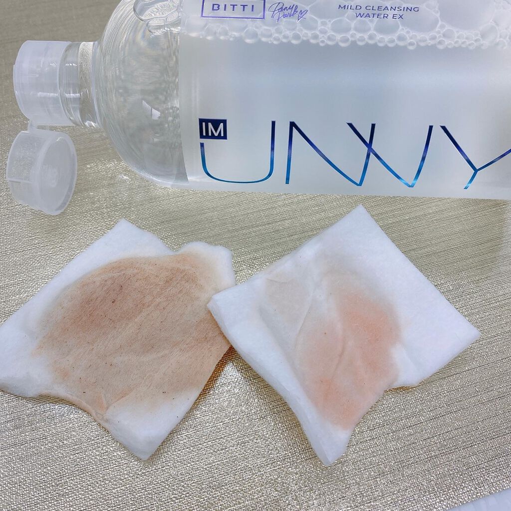 クレンジングウォーターEX（BITTI）/IM UNNY/クレンジングウォーターを使ったクチコミ（3枚目）