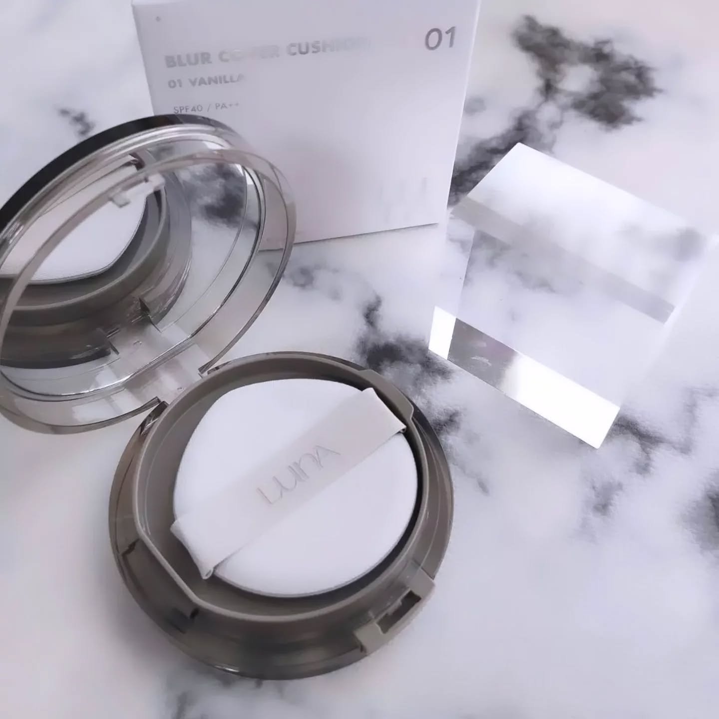 ブラーカバークッション/LUNA/クッションファンデーションを使ったクチコミ（3枚目）