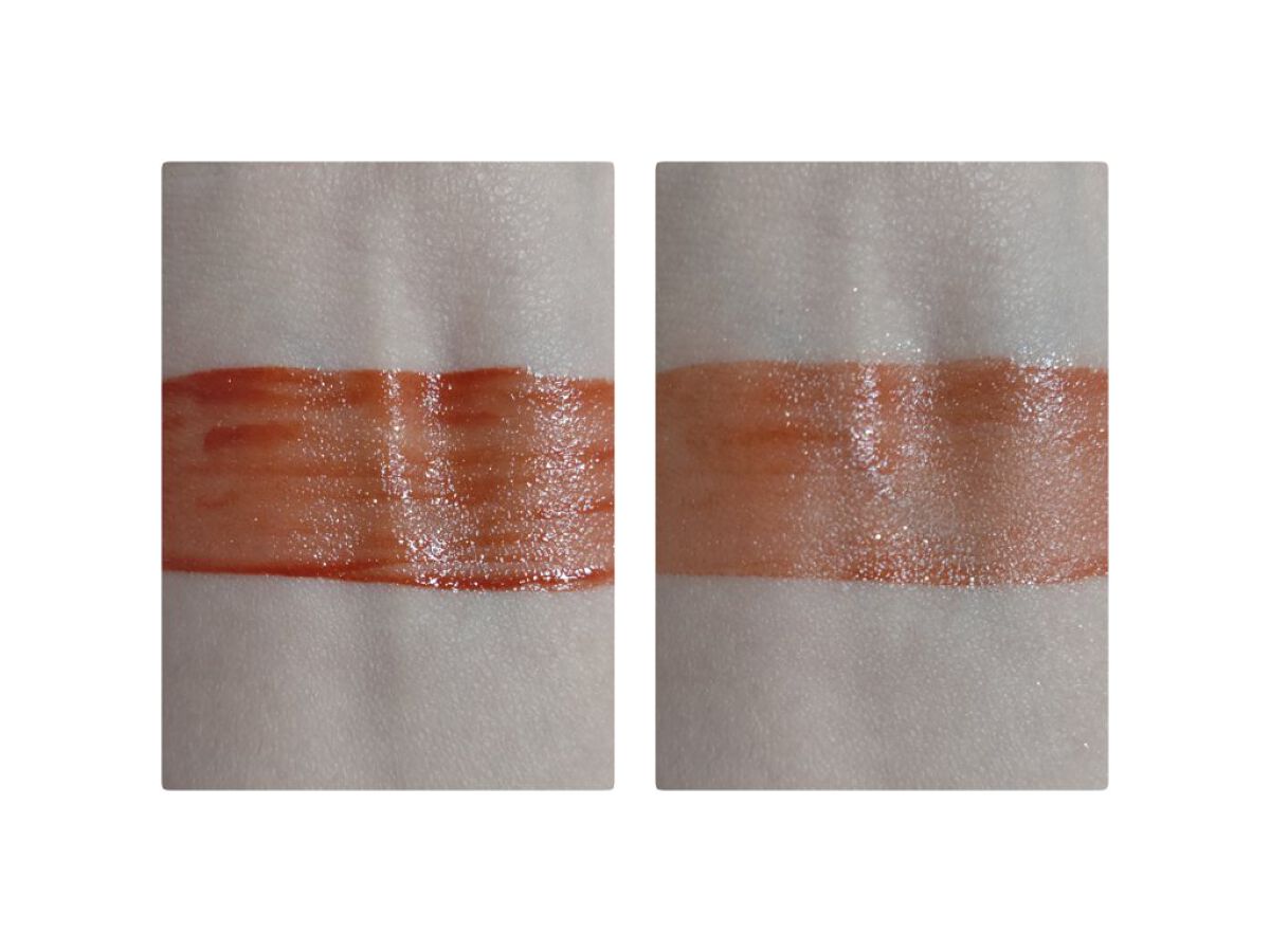 グロウラッピングティント L02 ポルックスマンゴー/LIPGUARDIAN/リップティントを使ったクチコミ（2枚目）