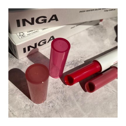 ウォーターグローメルティングバーム/INGA/口紅を使ったクチコミ(4枚目)
