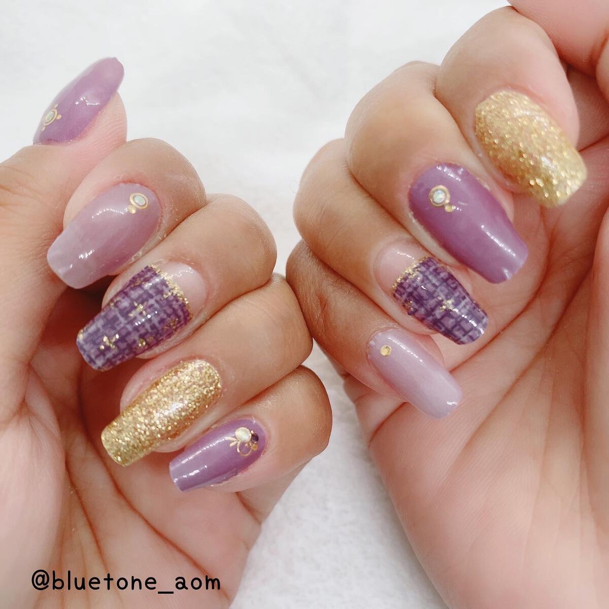 貼るジェルネイル/セリア/ネイルシールを使ったクチコミ（2枚目）