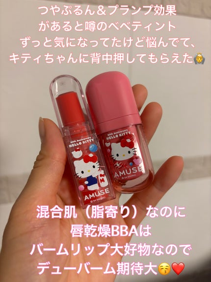 べべティント 10 ロージリー(限定)/AMUSE/リップティントを使ったクチコミ(2枚目)