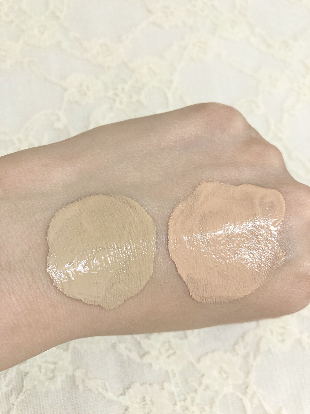 ミルキーラッピングファンデ 01 ライトベージュ/MAJOLICA MAJORCA/リキッドファンデーションを使ったクチコミ（3枚目）