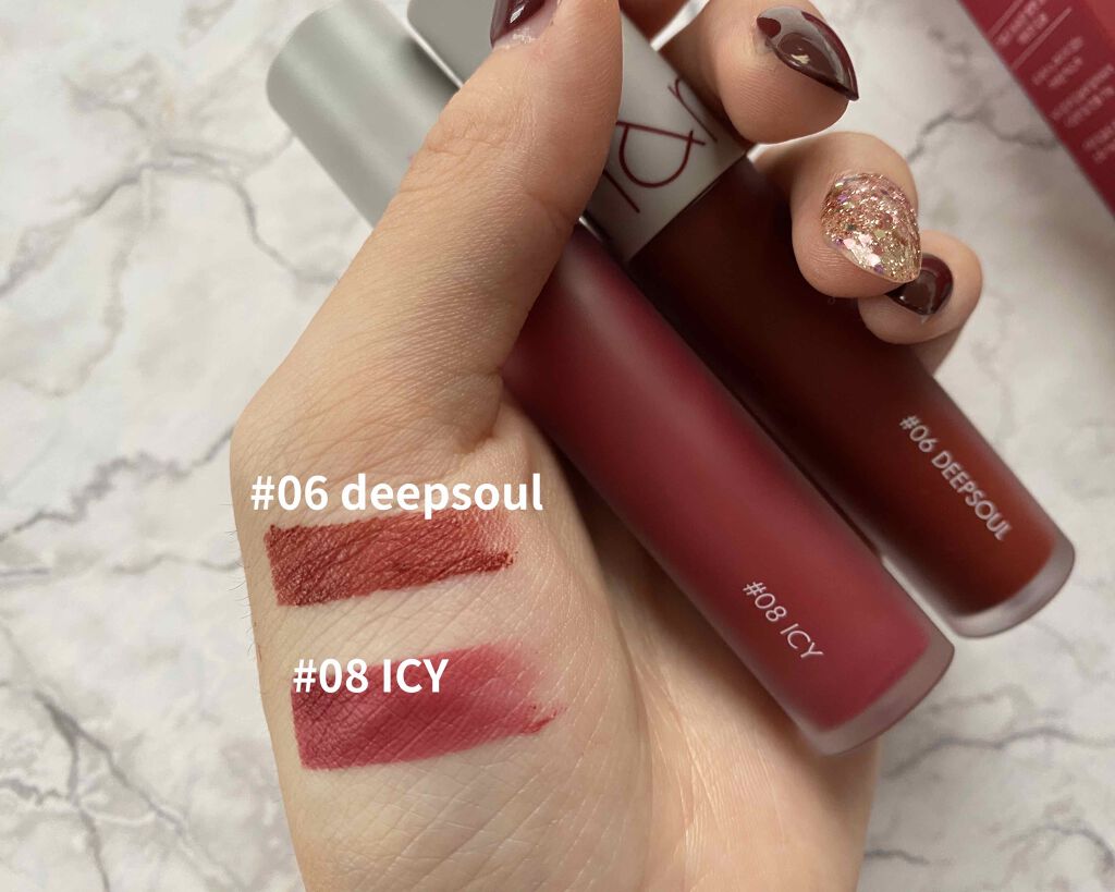 ゼロベルベットティント/rom&nd/リップティントを使ったクチコミ(3枚目)