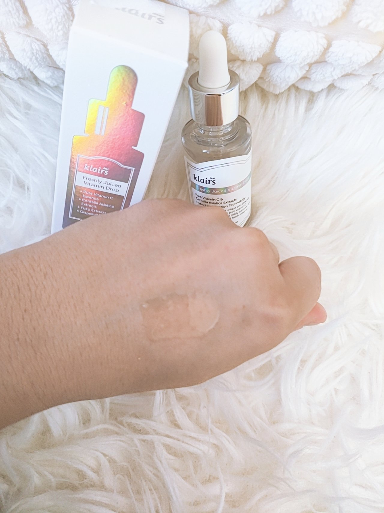 フレッシュリージュースドビタミンドロップ(35ml)/Klairs/美容液を使ったクチコミ（2枚目）