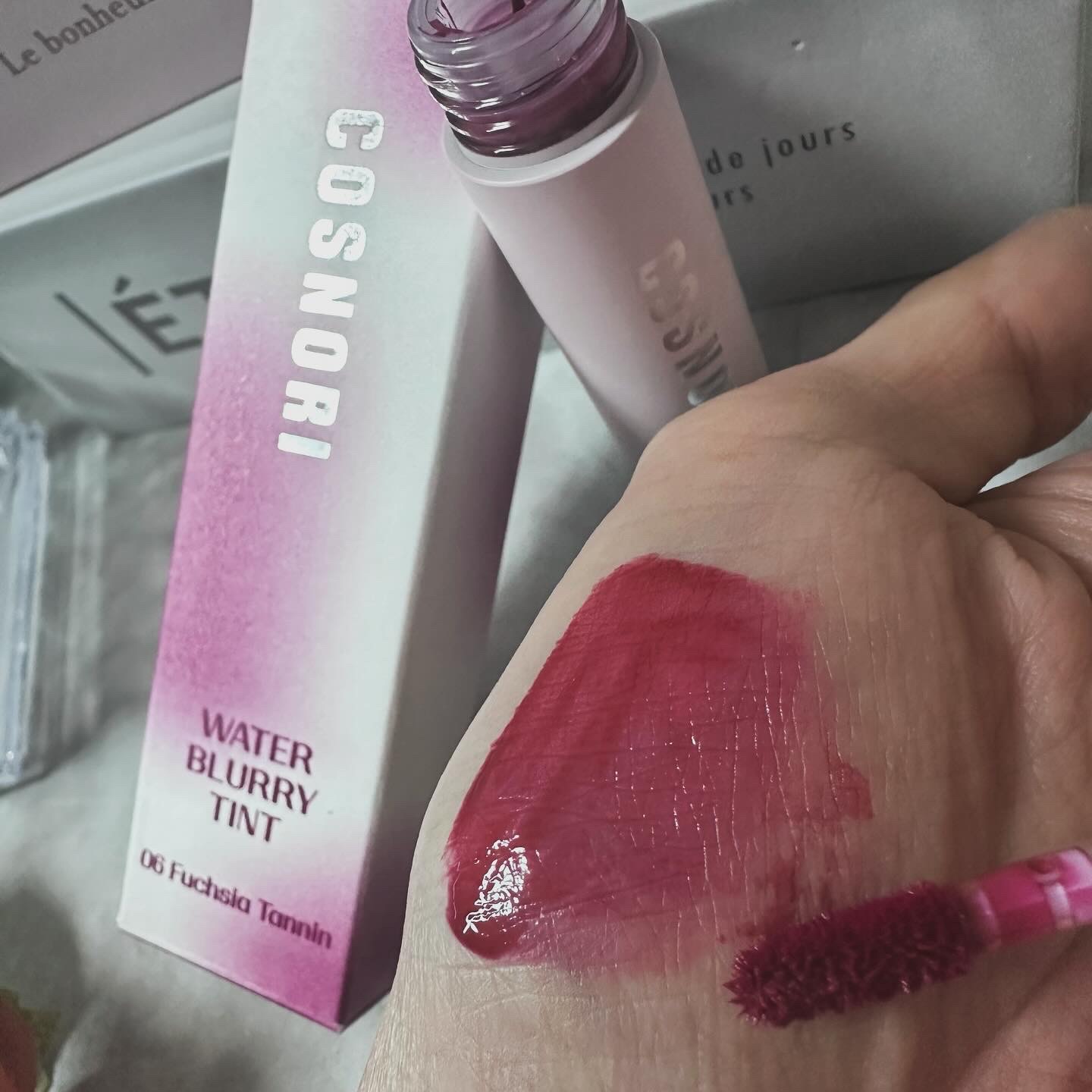 コスノリ ウォーターブラーリーティント/COSNORI/リップティントを使ったクチコミ（3枚目）