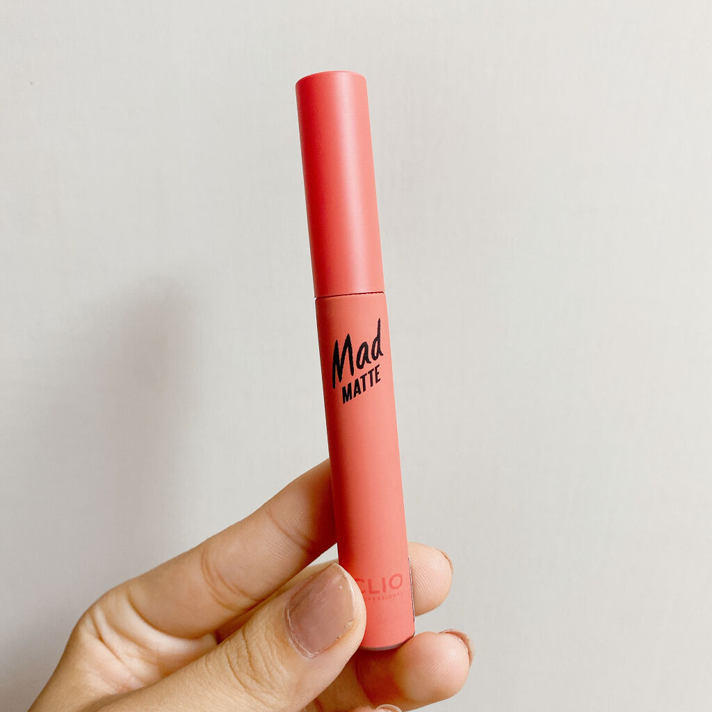 マッド マット ティント 07 PEACH MOUSSE/CLIO/口紅を使ったクチコミ（2枚目）