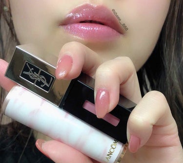 ルージュ ピュールクチュール ヴェルニ ザ ホログラフィックス No.504 ローズ グリッチ/YVES SAINT LAURENT BEAUTE/口紅を使ったクチコミ（1枚目）