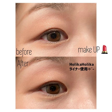 HOLI POP 二重ライナー/HOLIKA HOLIKA/リキッドアイライナーを使ったクチコミ(6枚目)