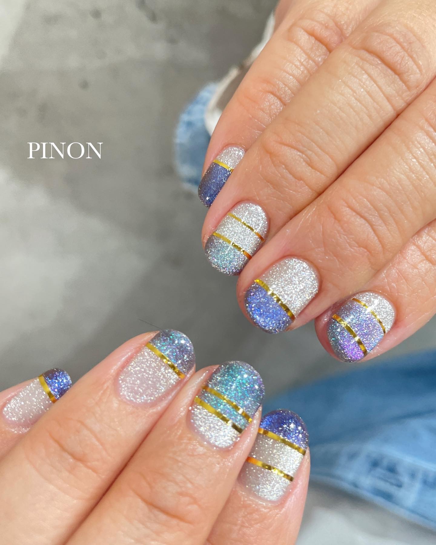 #マグネットネイル,#ギラギラネイル,#カラフルネイルのネイルデザイン