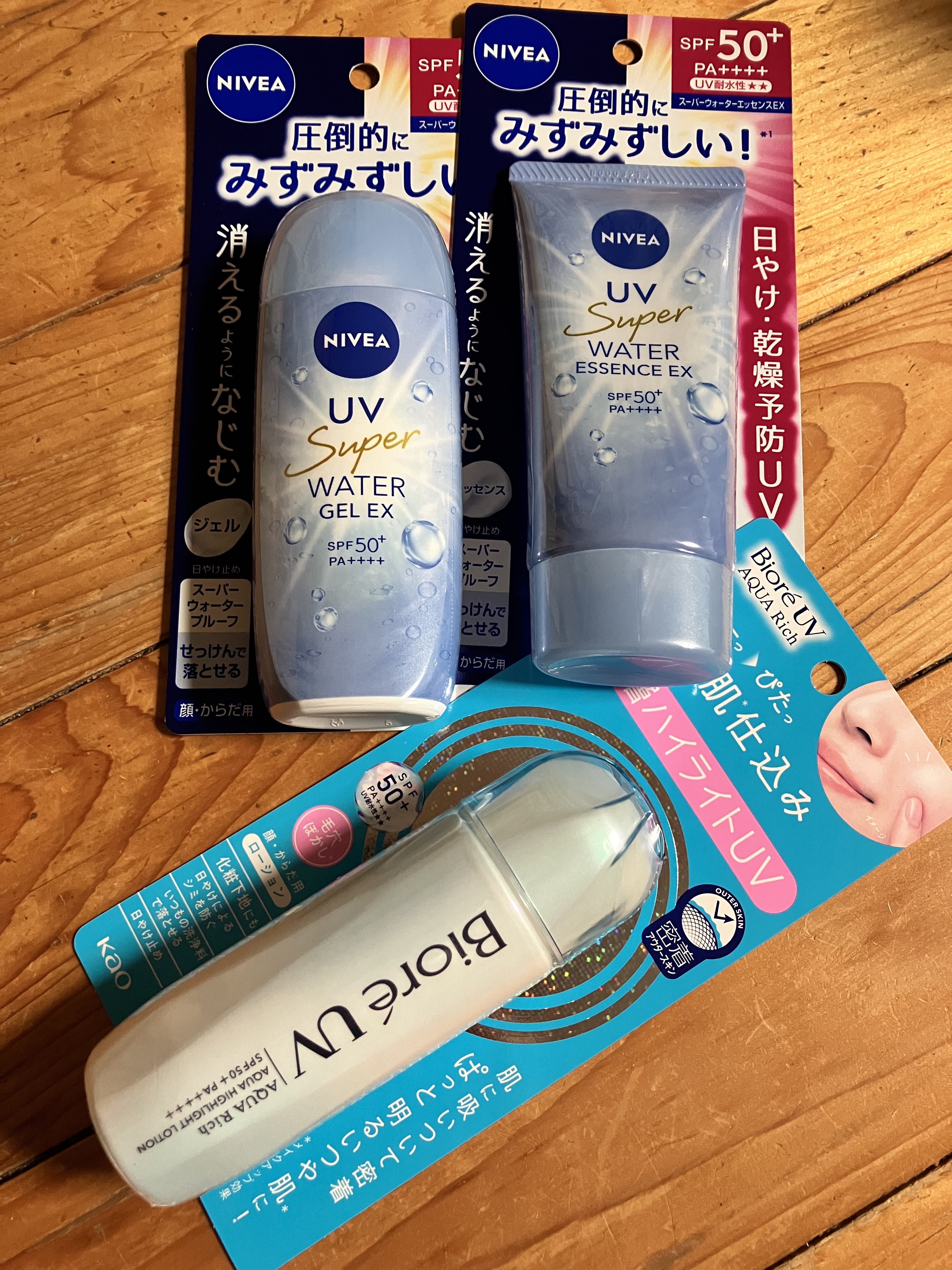 ビオレUV　アクアリッチ　アクアハイライトローション（水層ハイライトUV）/ビオレ/日焼け止めローションを使ったクチコミ（1枚目）