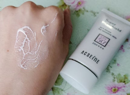 スーパーサンシールド ブライトフィット/ACSEINE/日焼け止めミルクを使ったクチコミ(3枚目)