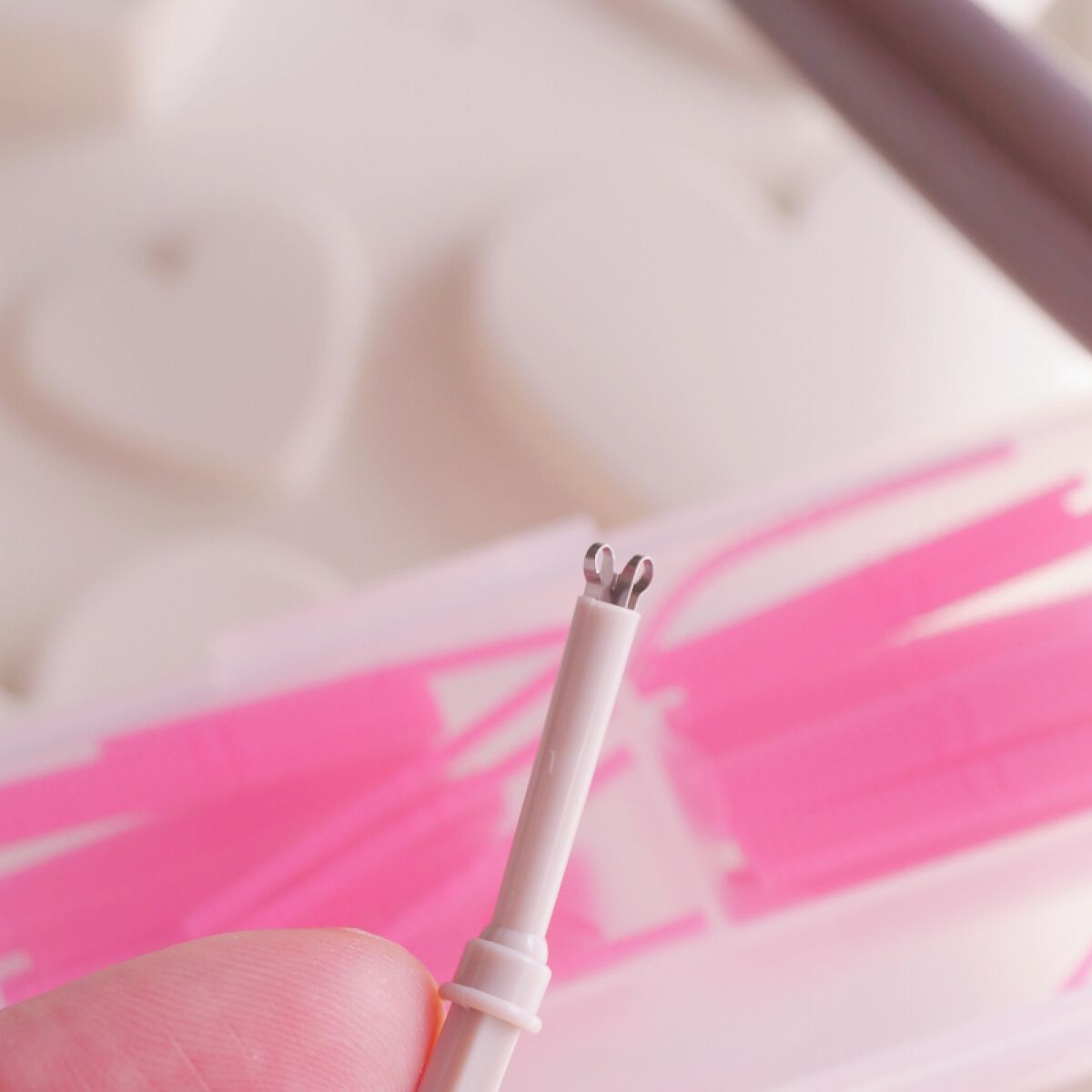 フリーファイバー120<下地&カッター付き>スタンダードタイプ 120本入/メザイク/二重まぶた用アイテムを使ったクチコミ(2枚目)