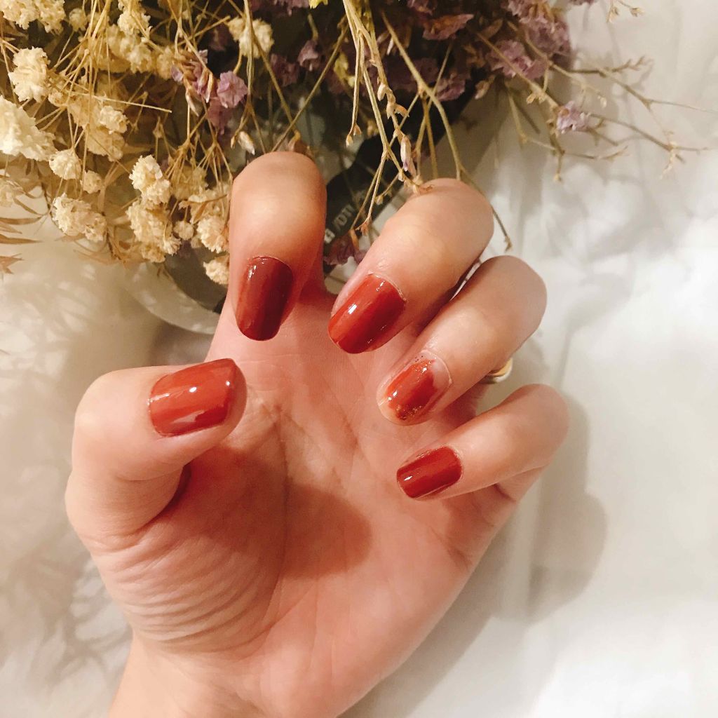 ぽんくら on LIPS 「指先から秋を装う〜テラコッタネイル〜—————————————..」(2枚目)