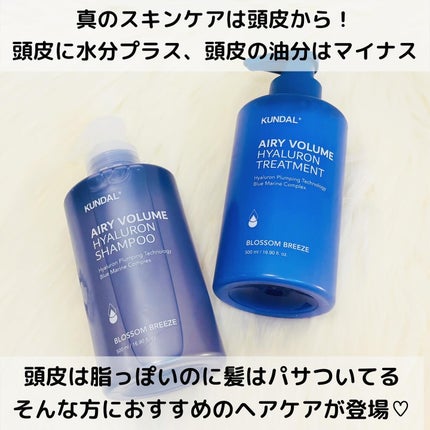 ヒアルロンエアリーボリューム シャンプー&トリートメントセット/KUNDAL/市販シャンプーを使ったクチコミ(2枚目)