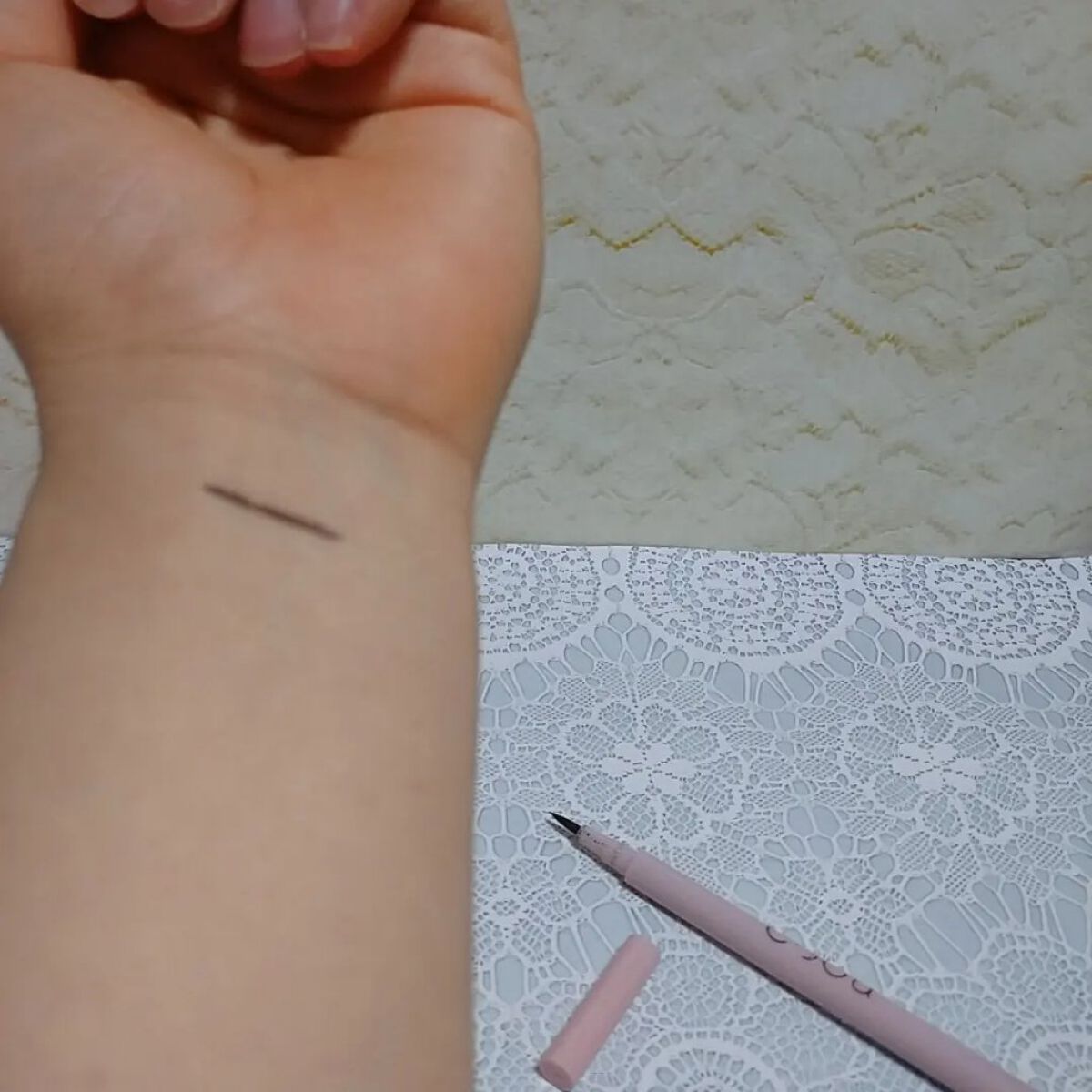 リキッドアイライナー 01 ダークブラウン/coou/リキッドアイライナーを使ったクチコミ（2枚目）