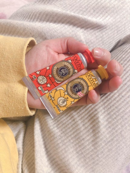 ジョイフルスター スノーシア ハンドクリーム(ディライトフルティー)/L'OCCITANE/ハンドクリームを使ったクチコミ(1枚目)