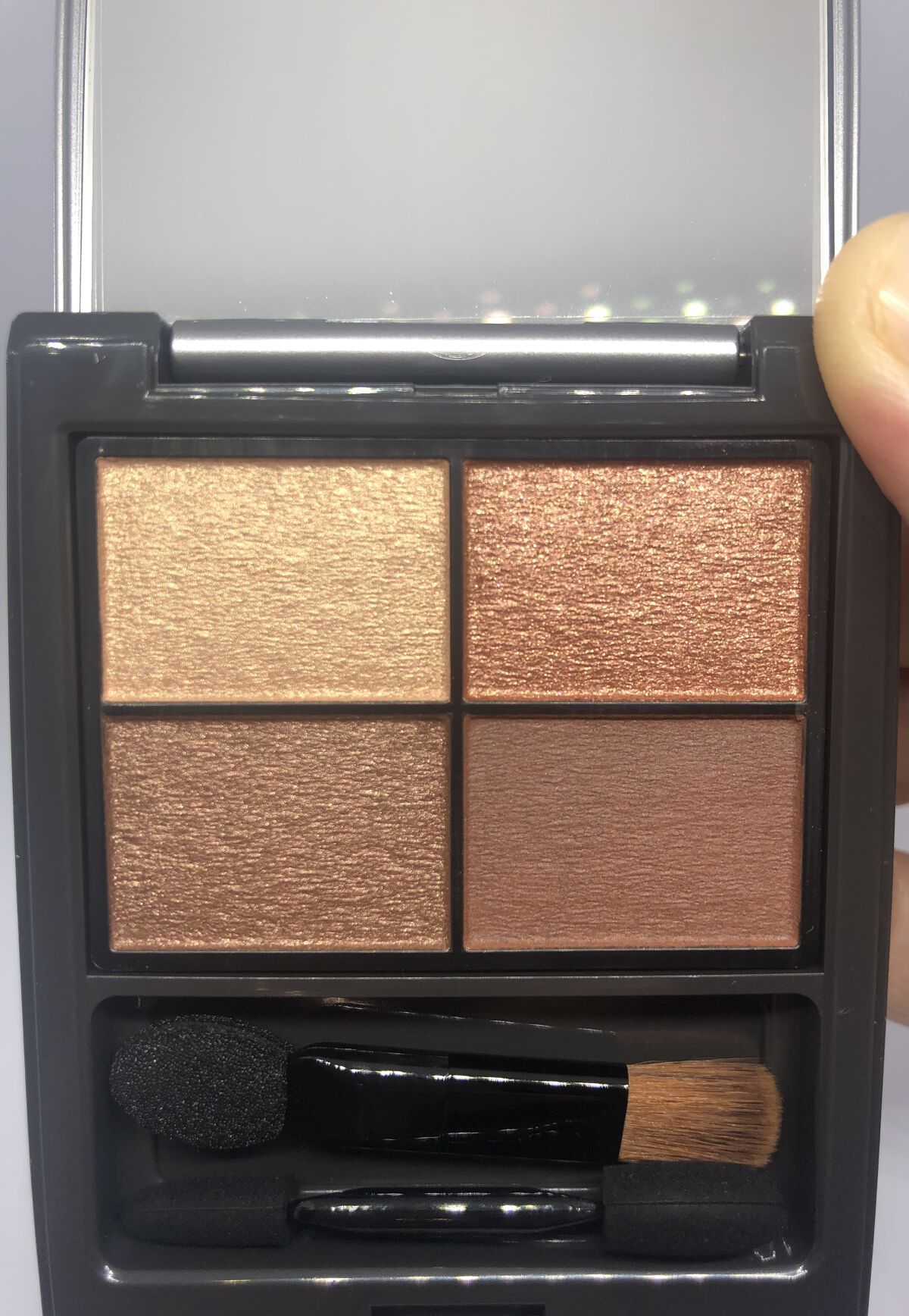 パレットアイシャドウ サンライズブラウン/＆be/アイシャドウパレットを使ったクチコミ（2枚目）