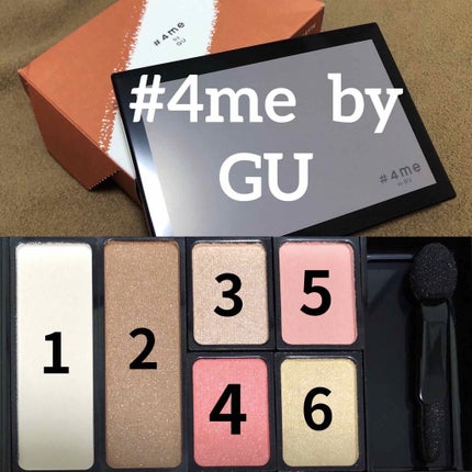 #4me by GU マルチパレットのクチコミ「☆フォーミーバイジーユー マルチパレット
11# PINK
全体的にサラサラで、薄付きでした.....」(1枚目)
