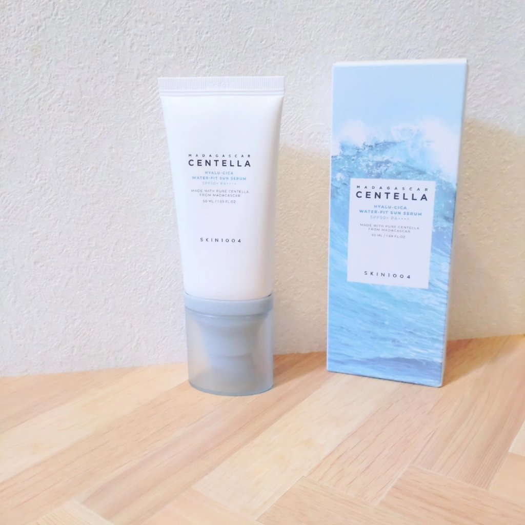 ヒアルーシカ ウォーターフィット サンセラム/SKIN1004/日焼け止めローションを使ったクチコミ（1枚目）