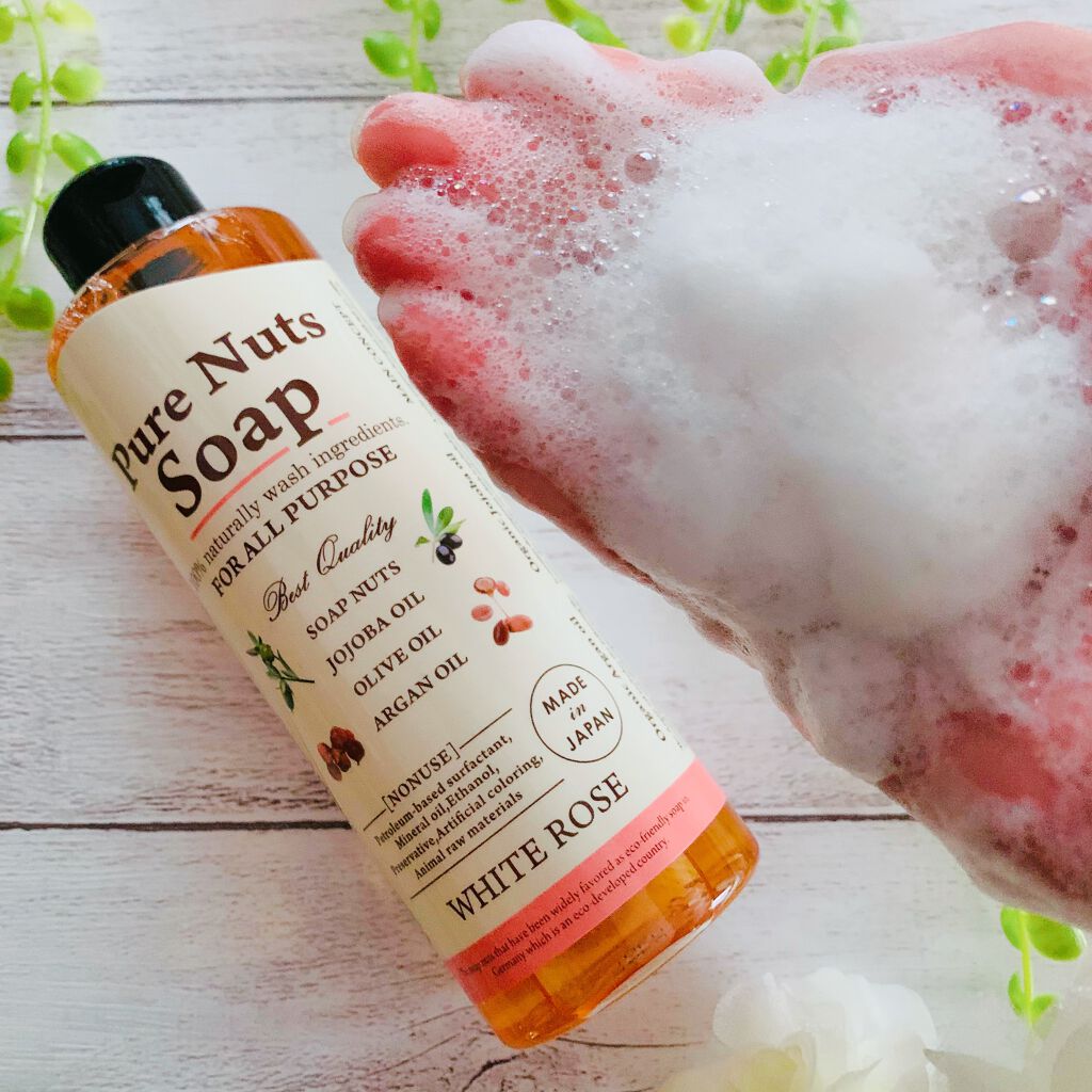 ピュアナッツソープ ホワイトローズの香り/ナチュラセラ/洗顔フォームを使ったクチコミ（3枚目）