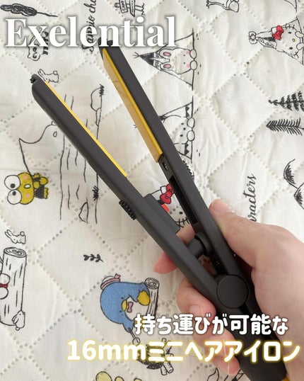 Areti. 持ち運べるミニヘアアイロン i19214WHのクチコミ「#PR 
エクセレンシャル
18mmミニヘアアイロン
手のひらにのるくらいのサイズ
プロ仕.....」(1枚目)