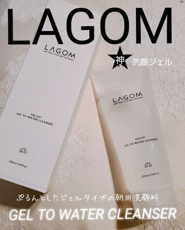 ラゴム ジェルトゥウォーター クレンザー(朝用洗顔)/LAGOM /洗顔フォームを使ったクチコミ（1枚目）